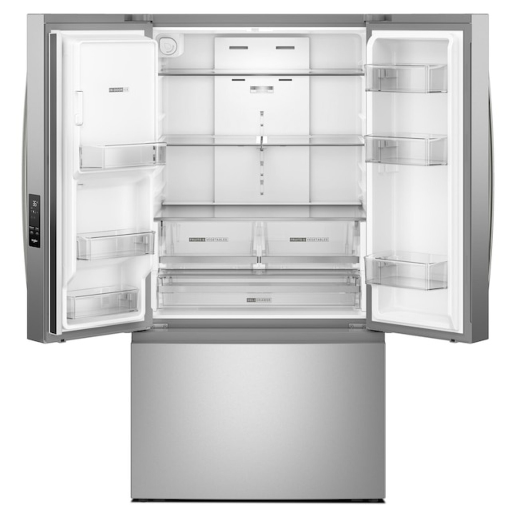 Whirlpool #WRFF3536SZ - Whirlpool Standard-Depth 29.58-cu ft 3 -Door French Door Refrigerator with Ice Maker with Water and Ice Dispenser ( Fingerprint Resistant Stainless Finish )