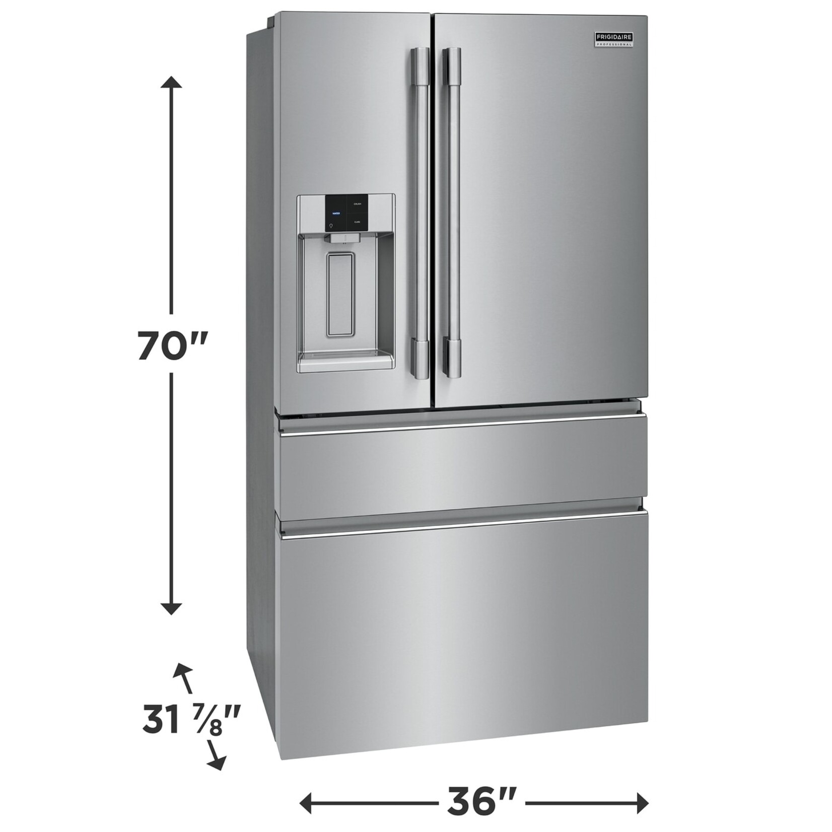 Frigidaire #PRMC2285AF - Frigidaire Professional 21.4 Cu. Ft. Counter-Depth 4-Door French Door Refrigerator