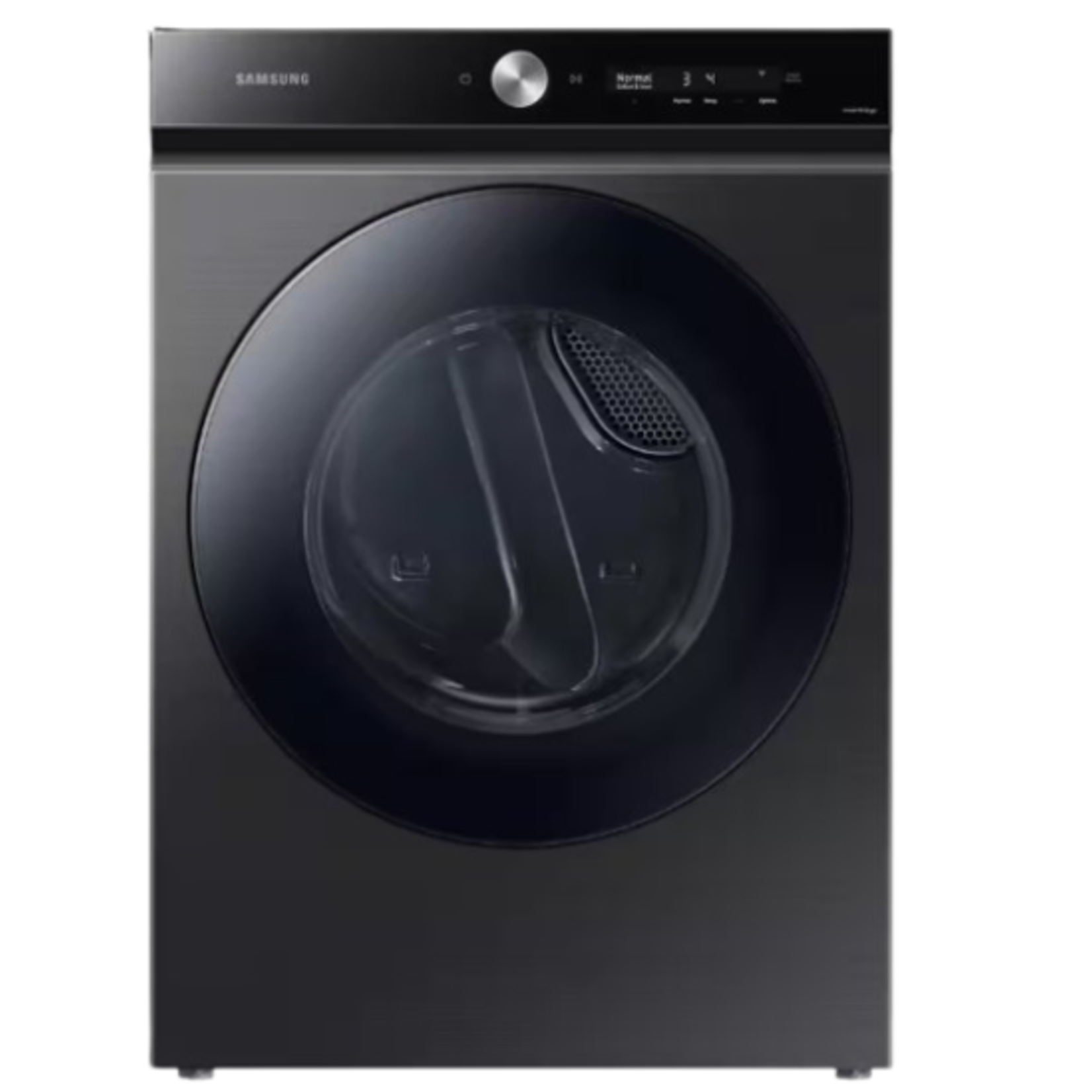 SAMSUNG #DVG53BB8700V - Samsung Bespoke 7.6 cu. ft. Ultra Capacity Gas Dryer with Super Speed Dry and AI Smart Dial in Silver Steel