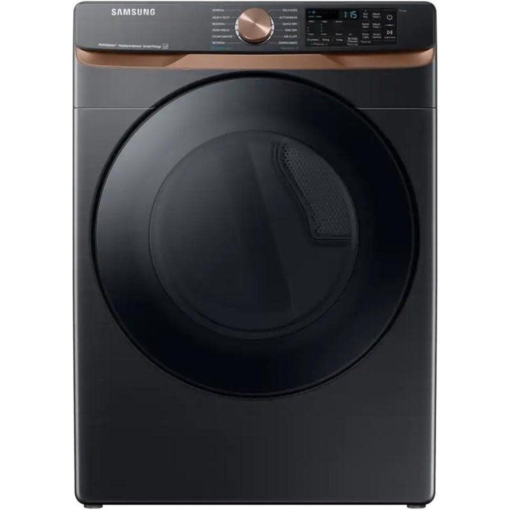 SAMSUNG DVE50BG8300VA3 Samsung Extra Large Stackable Steam Cycle Vented Electric Dryer ( Brushed Black ) Energy Star Certified