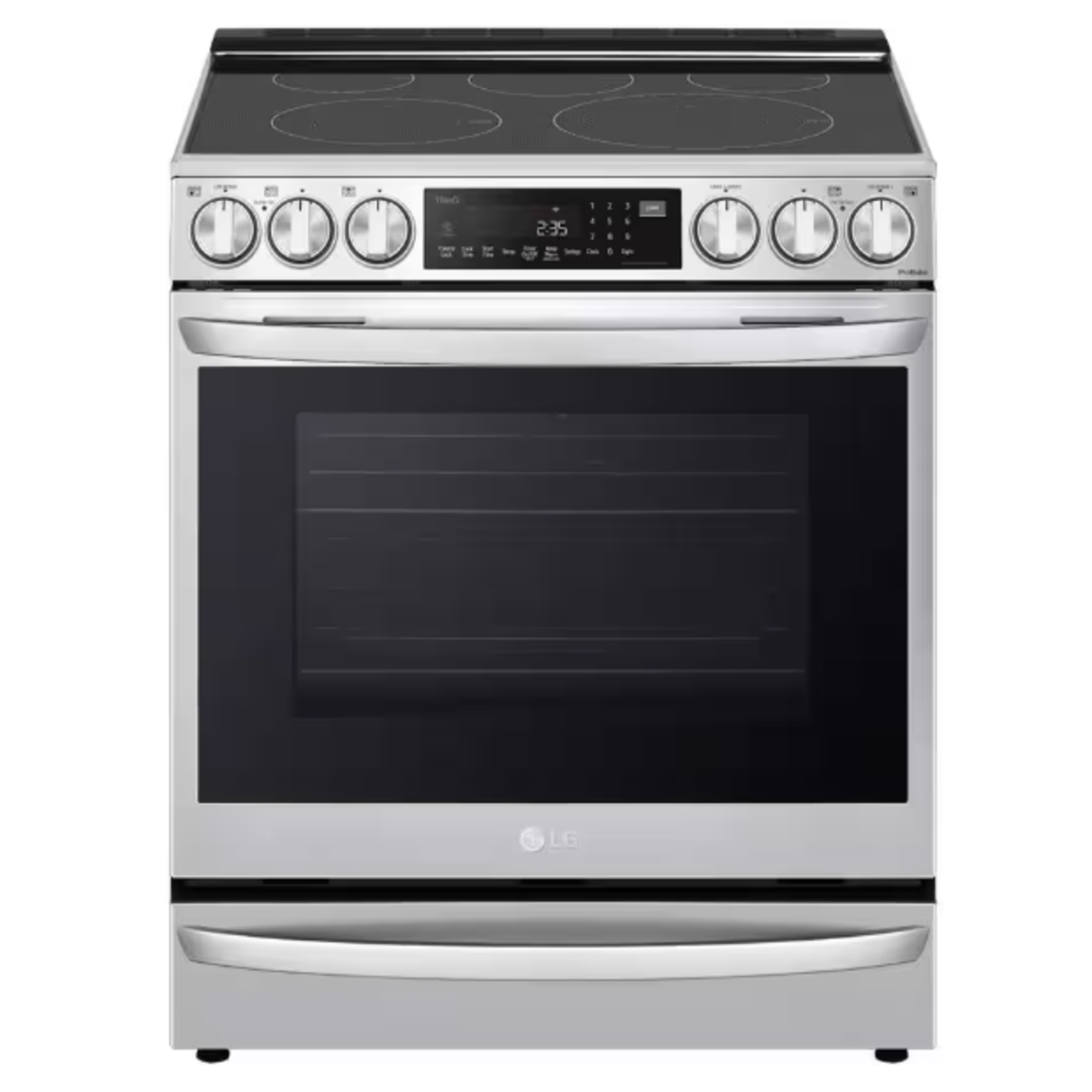 LG #LSEL6337F - LG 6.3 cu ft. Smart Wi-Fi Enabled ProBake Convection® InstaView™ Electric Slide-in Range with Air Fry