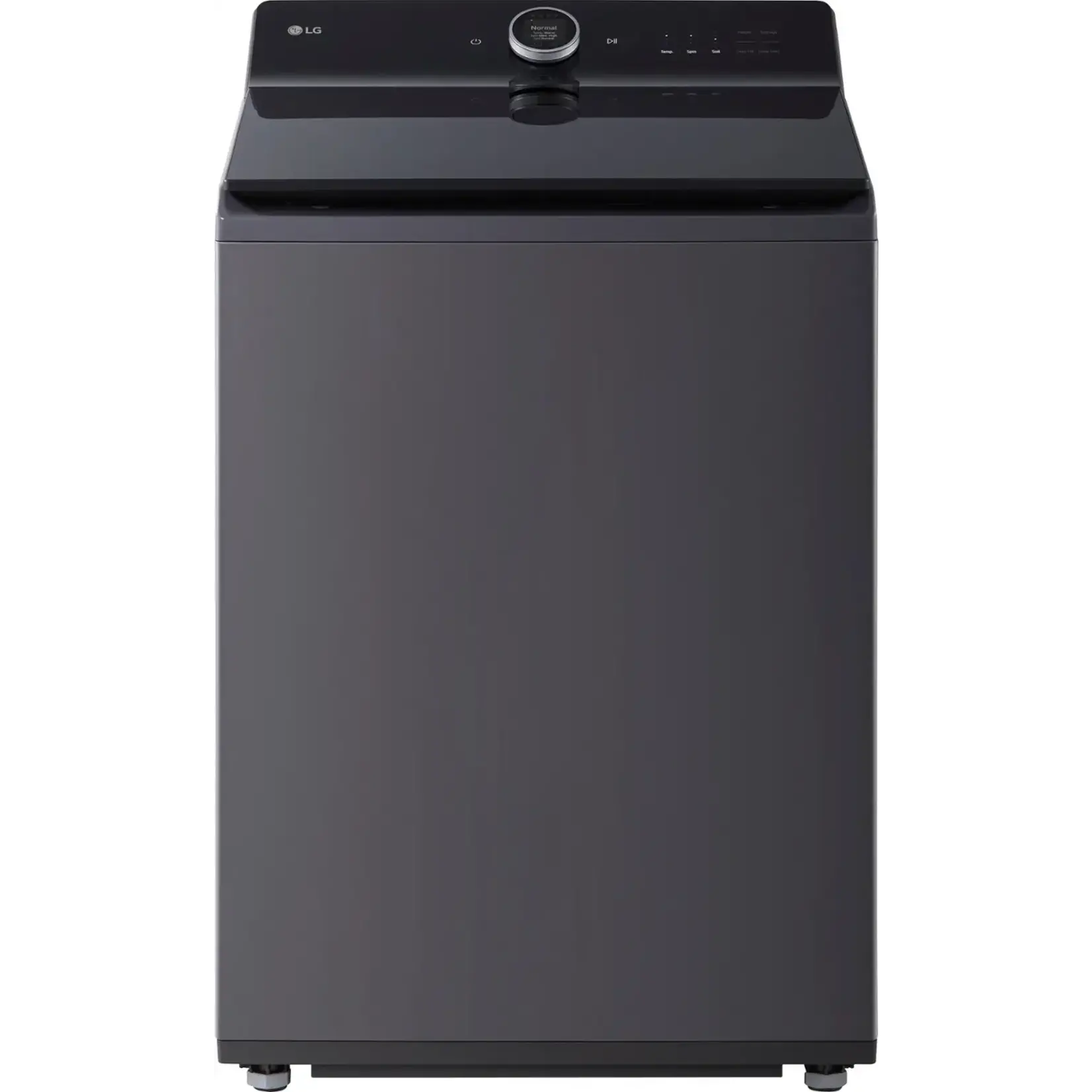 LG LG - 5.5 Cu. Ft. High Efficiency Smart Top Load Washer with EasyUnload - Matte Black