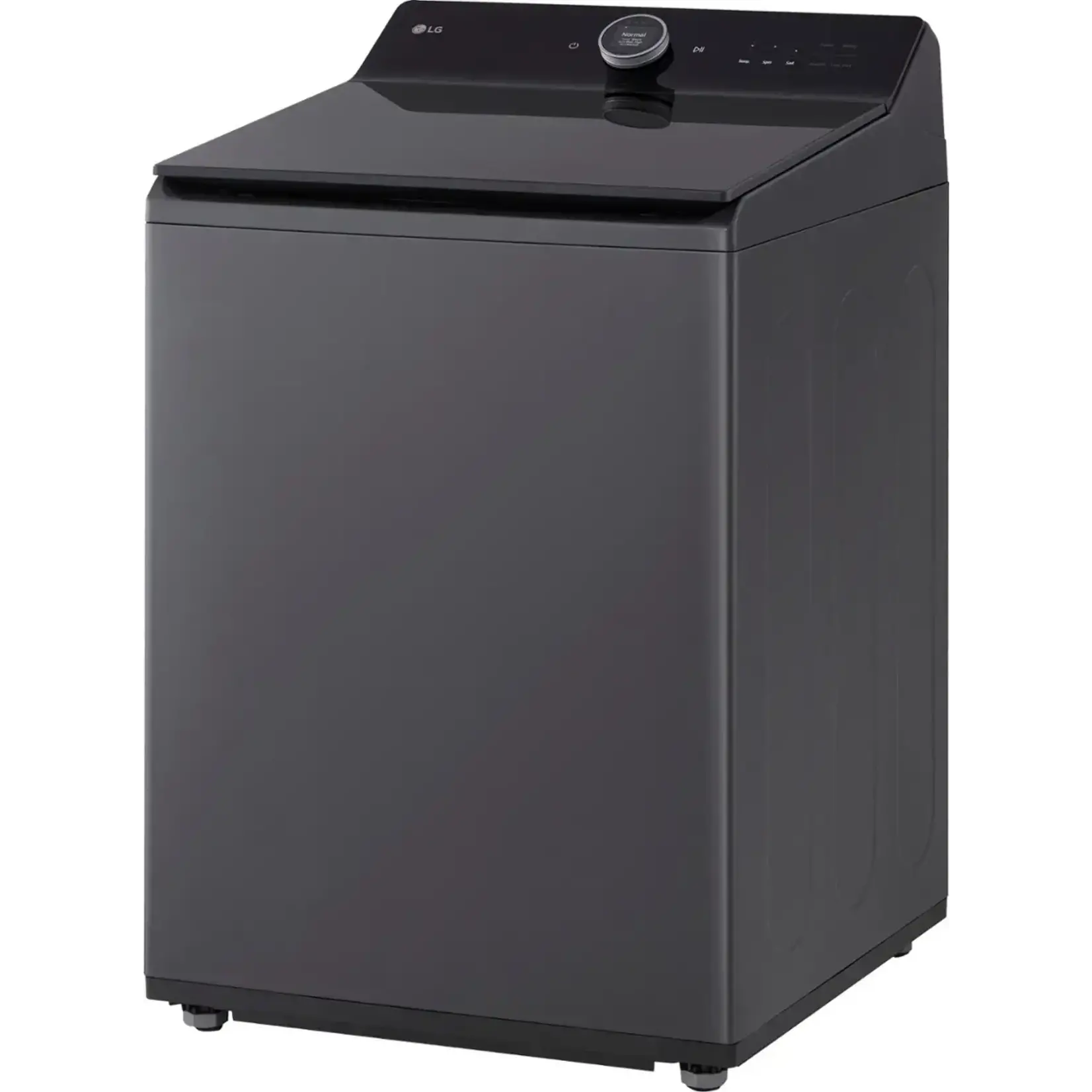LG LG - 5.5 Cu. Ft. High Efficiency Smart Top Load Washer with EasyUnload - Matte Black