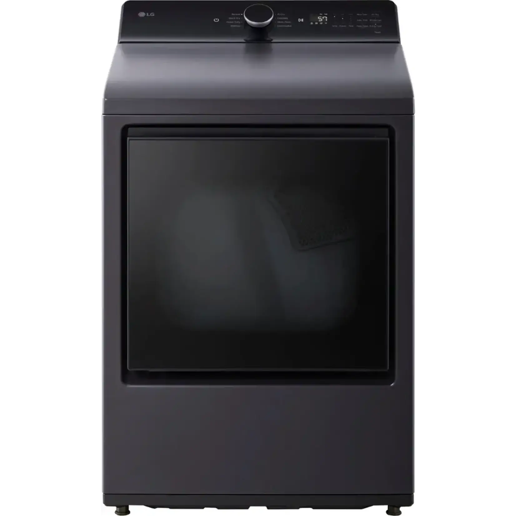 LG #DLE8480LE - LG 7.3 Cu. Ft. Smart Electric Dryer with EasyLoad Door in Matte Black