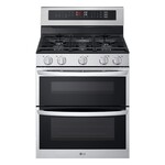 LG #LDGL6924S - LG 6.9 cu. ft. Smart Gas Double Oven Freestanding Range with ProBake Convection®, Air Fry & Air Sous Vide