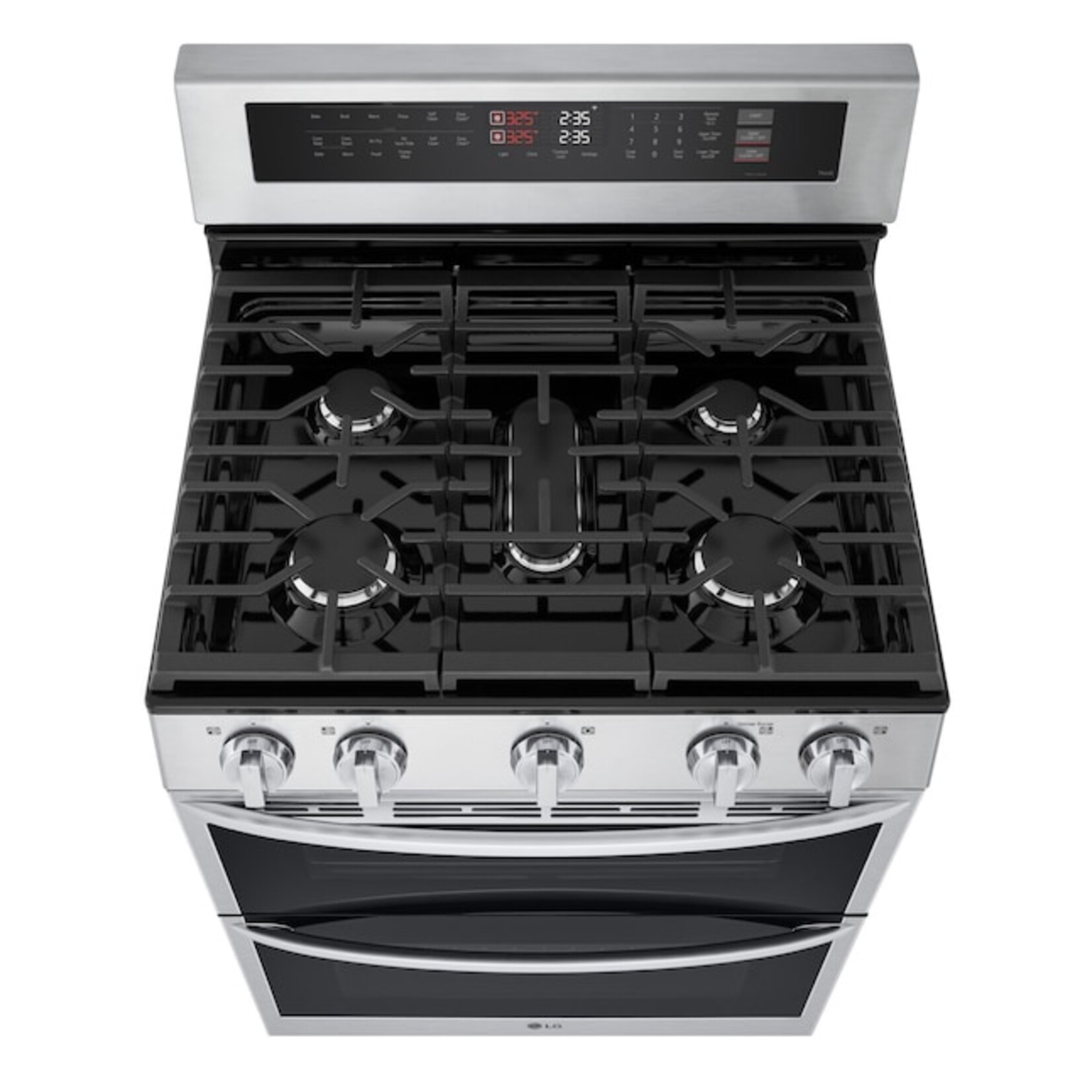 LG #LDGL6924S - LG 6.9 cu. ft. Smart Gas Double Oven Freestanding Range with ProBake Convection®, Air Fry & Air Sous Vide