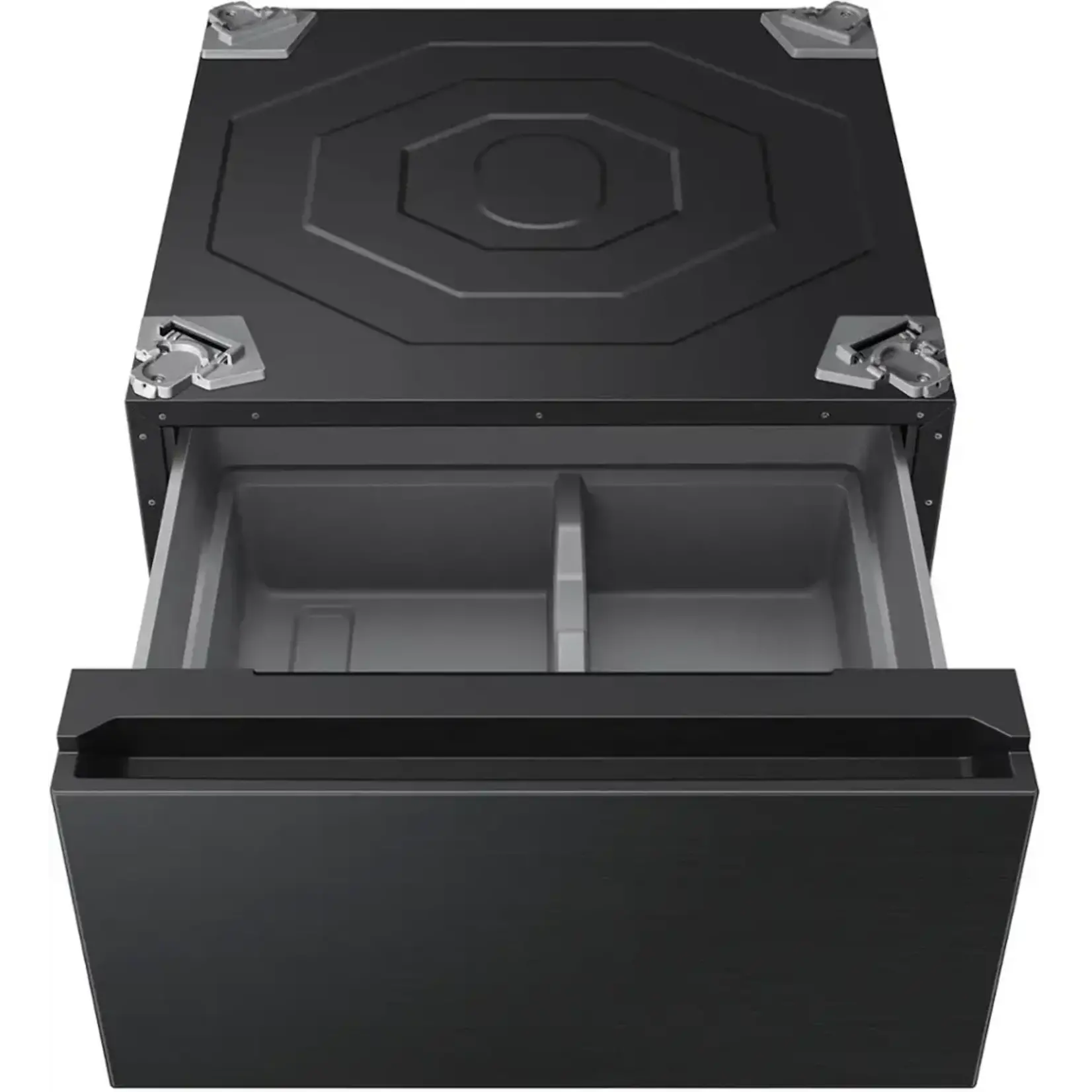 SAMSUNG #WE702NB - Samsung Bespoke AI Laundry Combo™ Pedestal with Storage Drawer in Brushed Black