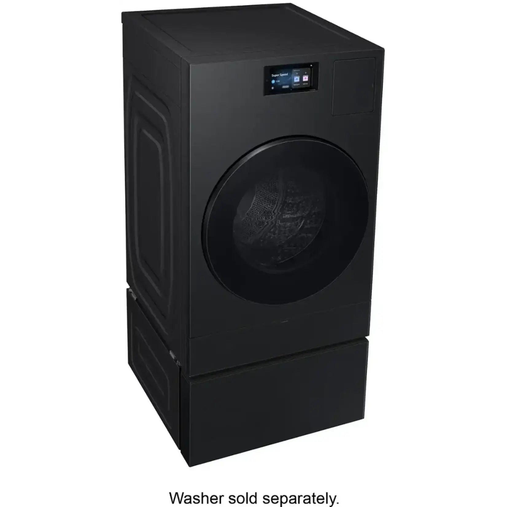 SAMSUNG #WE702NB - Samsung Bespoke AI Laundry Combo™ Pedestal with Storage Drawer in Brushed Black