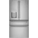 CXE22DP2PHS1 Café - 22.3 Cu. Ft. 4-Door French Door Counter-Depth Smart Refrigerator, Customizable - Stainless Steel