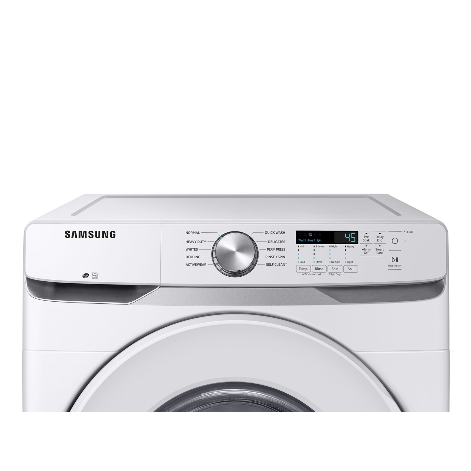 SAMSUNG #*WF45T6000AW - Samsung 27 in. 4.5 cu. ft. High-Efficiency White Front Load Washing Machine with Self-Clean+, ENERGY STAR