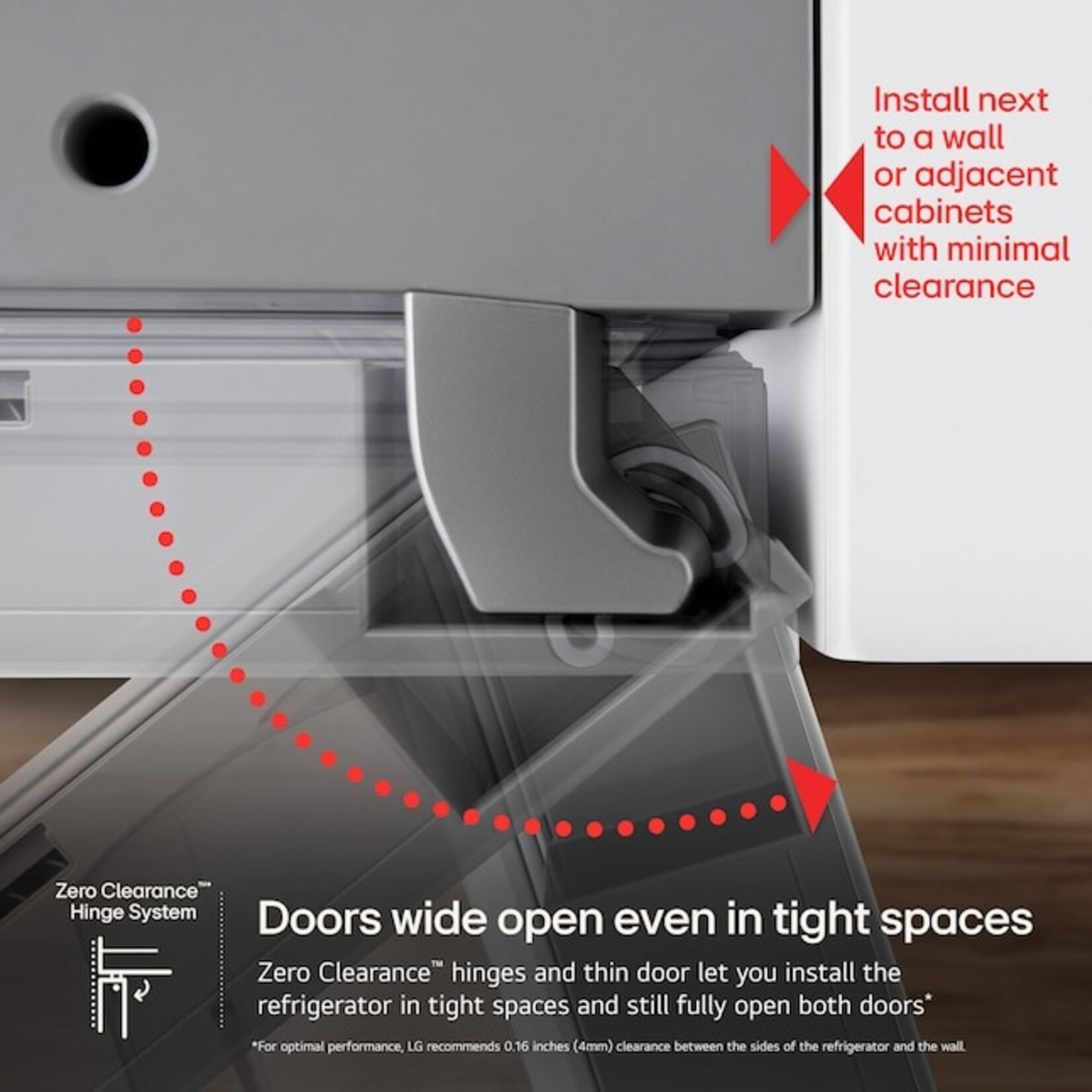 LG #*LF25Z6211S - LG 25 cu. ft. Counter-Depth MAX™ with Zero Clearance™ 3-Door French Door Refrigerator with Thin Door Design