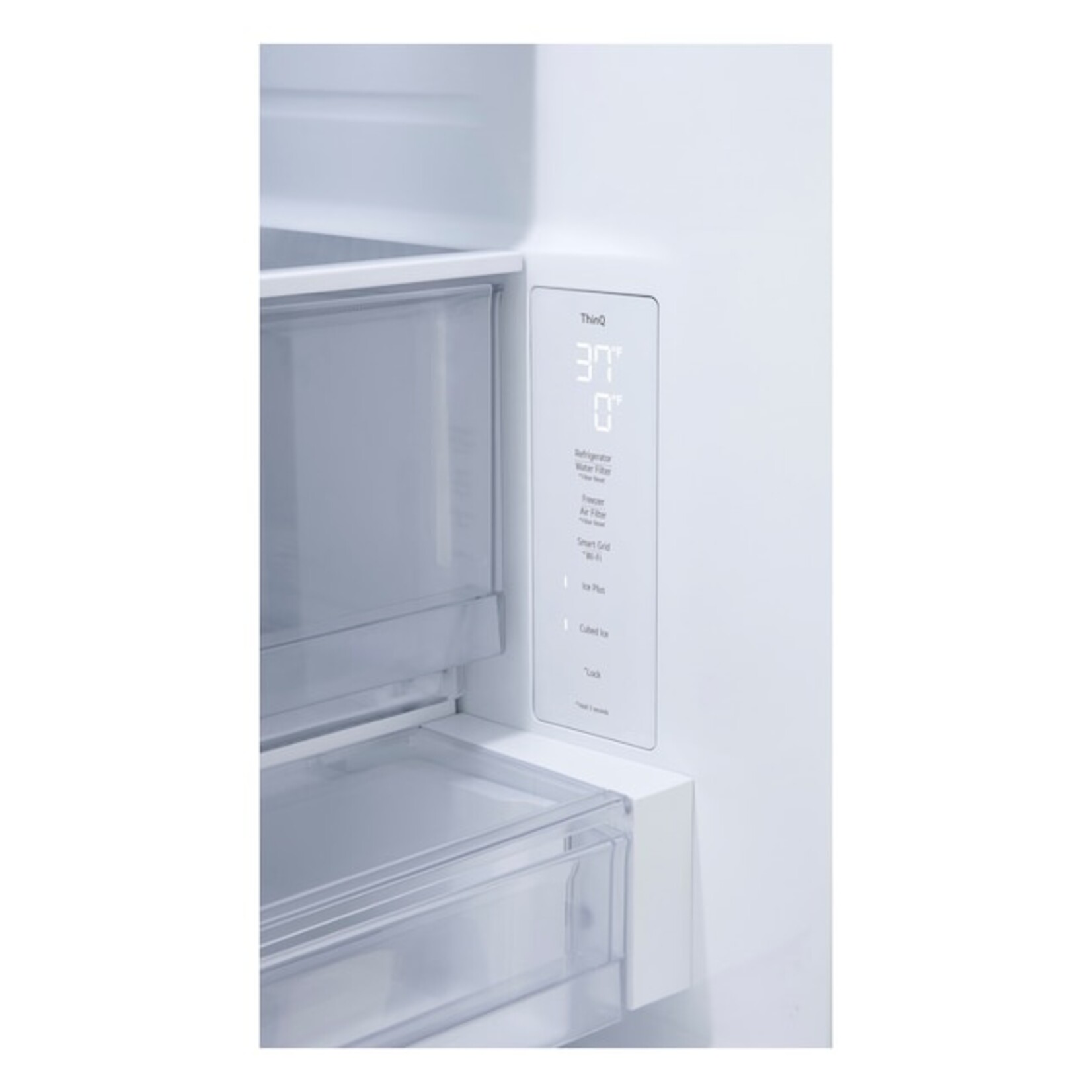 LG #*LF25Z6211S - LG 25 cu. ft. Counter-Depth MAX™ with Zero Clearance™ 3-Door French Door Refrigerator with Thin Door Design