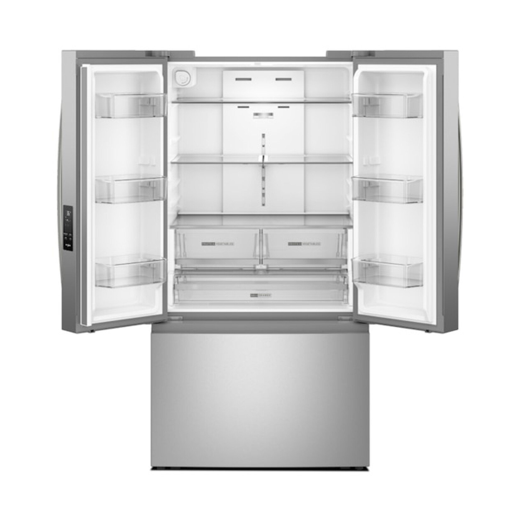 Whirlpool #*WRFF3136SZ - Whirlpool 36 in. 31 cu ft. Freestanding French Door Refrigerator in Fingerprint Resistant Stainless Finish with Ice Maker