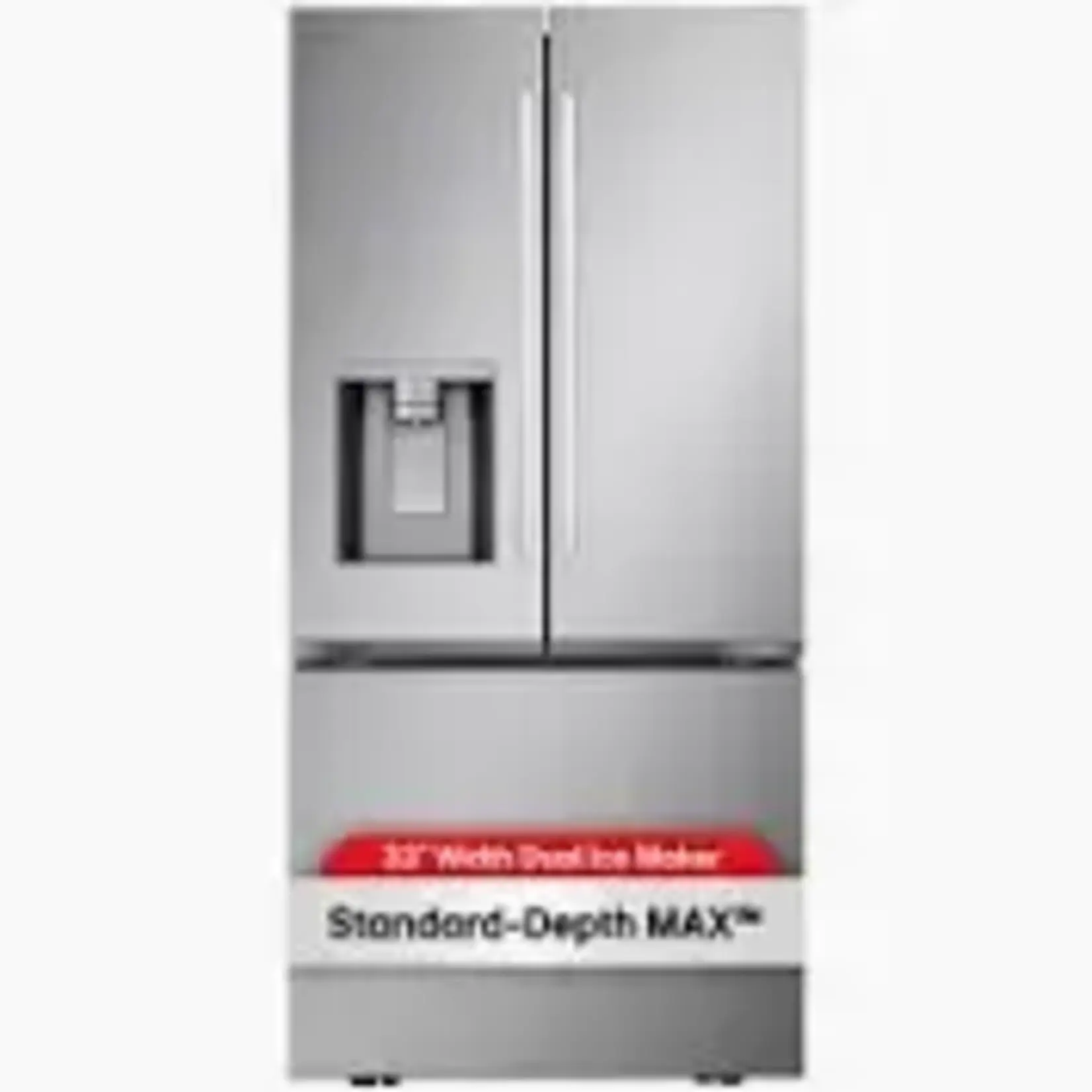 LG LF25H6330S LG - Standard Depth MAX 24.5 Cu. Ft. Smart French Door Refrigerator with Dual Ice - Stainless Steel