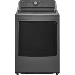 LG #DLE6100M - LG 7.3 cu. ft. Ultra Large High Efficiency Dryer™, Electric, Monochrome Grey