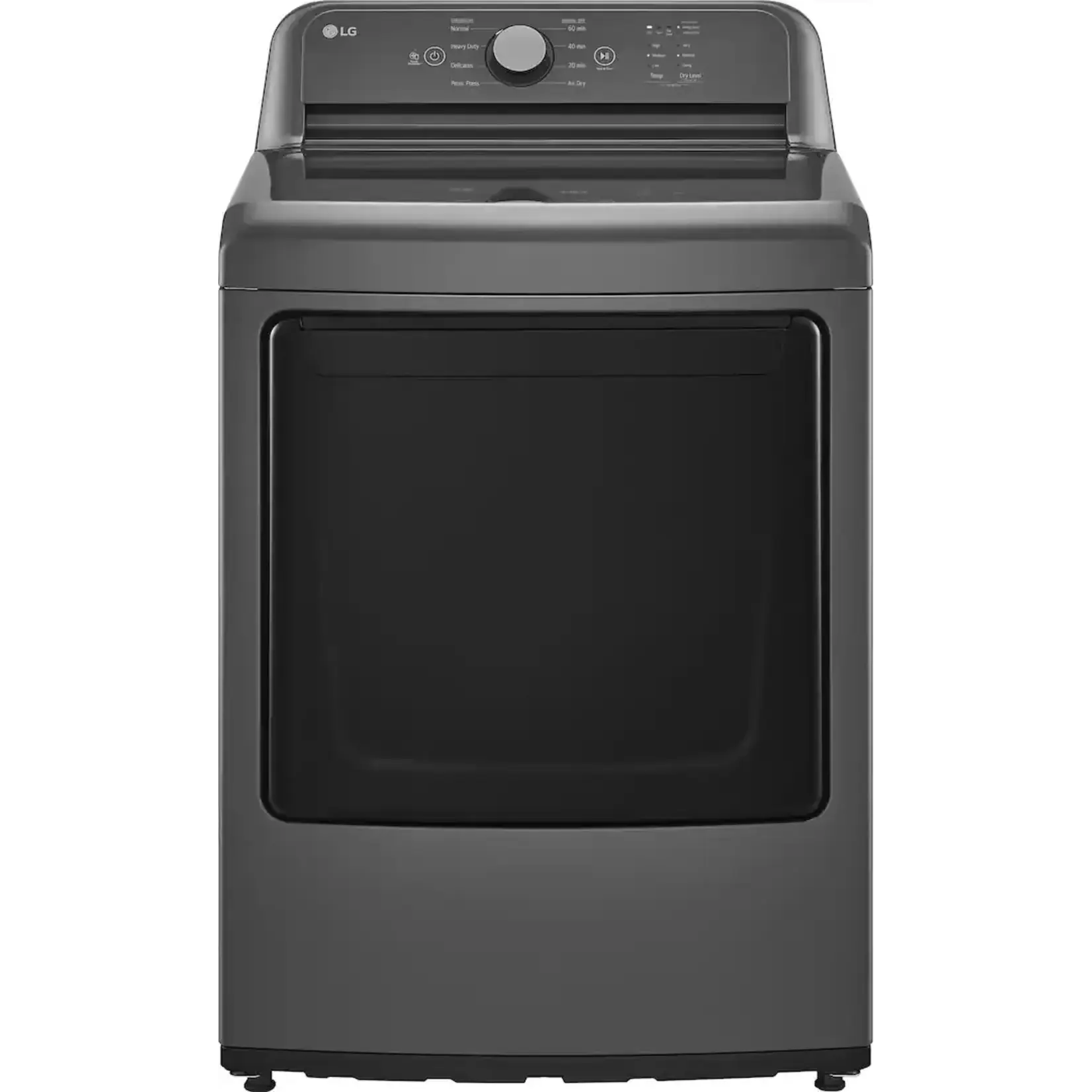 LG #DLE6100M - LG 7.3 cu. ft. Ultra Large High Efficiency Dryer™, Electric, Monochrome Grey