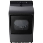 LG #DLE8200L - LG 7.3 cu. ft. Vented Electric Dryer with Wi-fi and AI Sensor Dry in Platinum Black