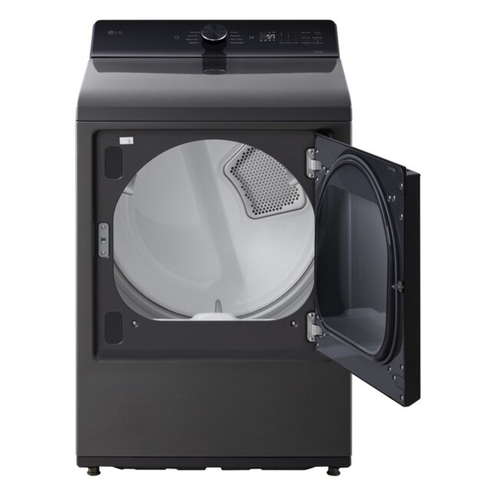 LG #DLE8200L - LG 7.3 cu. ft. Vented Electric Dryer with Wi-fi and AI Sensor Dry in Platinum Black