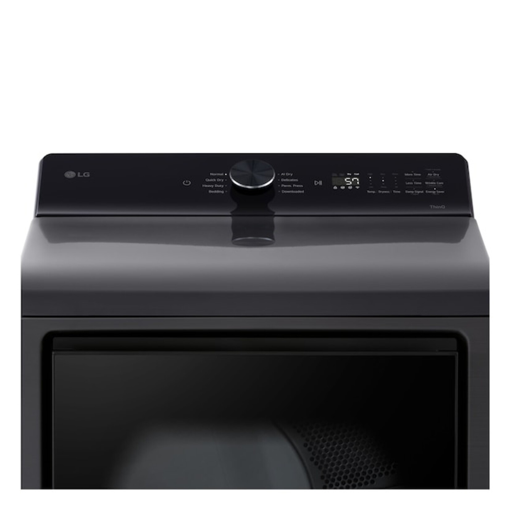 LG #DLE8200L - LG 7.3 cu. ft. Vented Electric Dryer with Wi-fi and AI Sensor Dry in Platinum Black