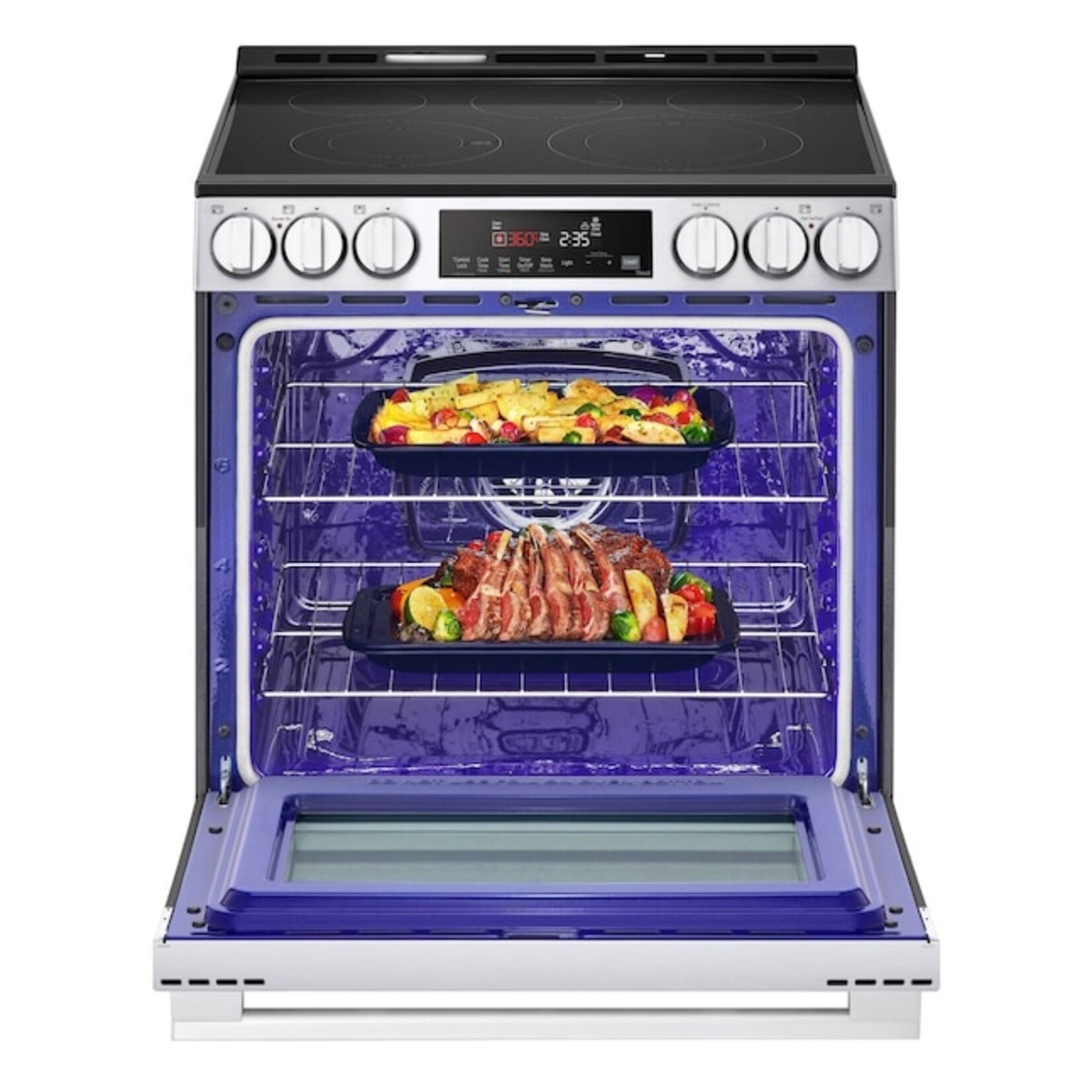 LG #LSEL6333XE - LG 6.3 cu ft. Smart Electric Slide-in Range with Air Fry & EasyClean®