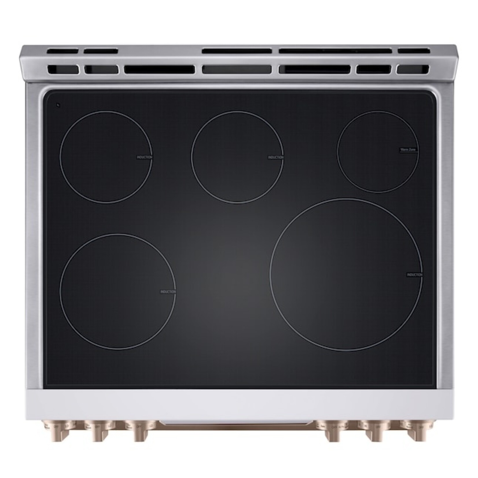#LSIS6338NE - LG STUDIO 30 in. 6.3 cu. ft. 5-Burner Elements Smart Slide-In Induction Range in Essence White with Air Fry, Energy Star
