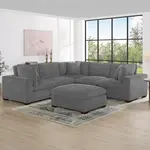 Item #1783043 - Thomasville Lowell 6-piece Modular Sectional in Dark Gray