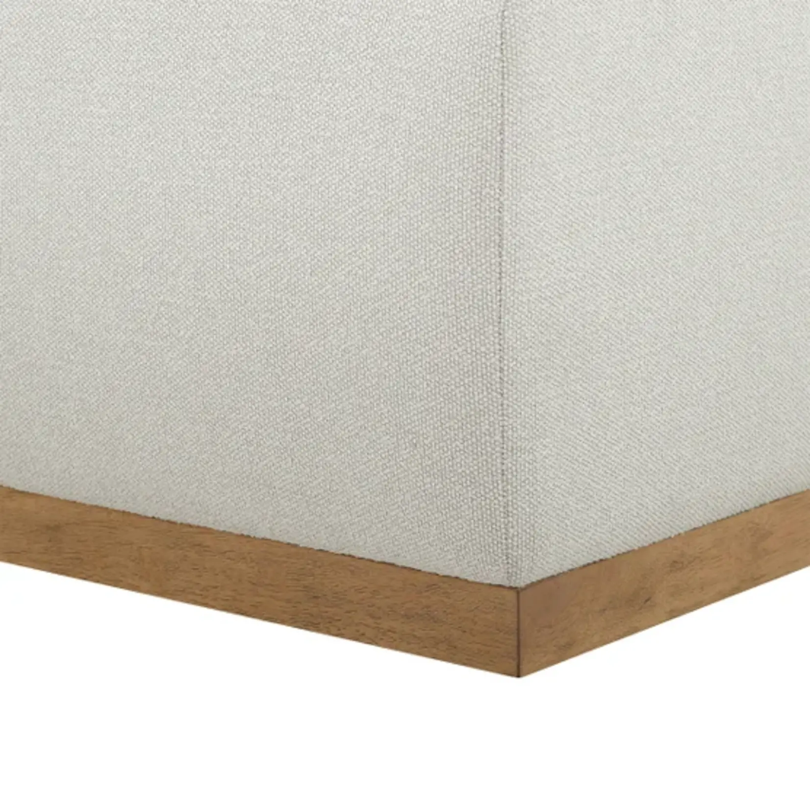 Henredon #1695539 - Henredon Murphy Fabric Modular Sectional with Ottoman in Cream Colored