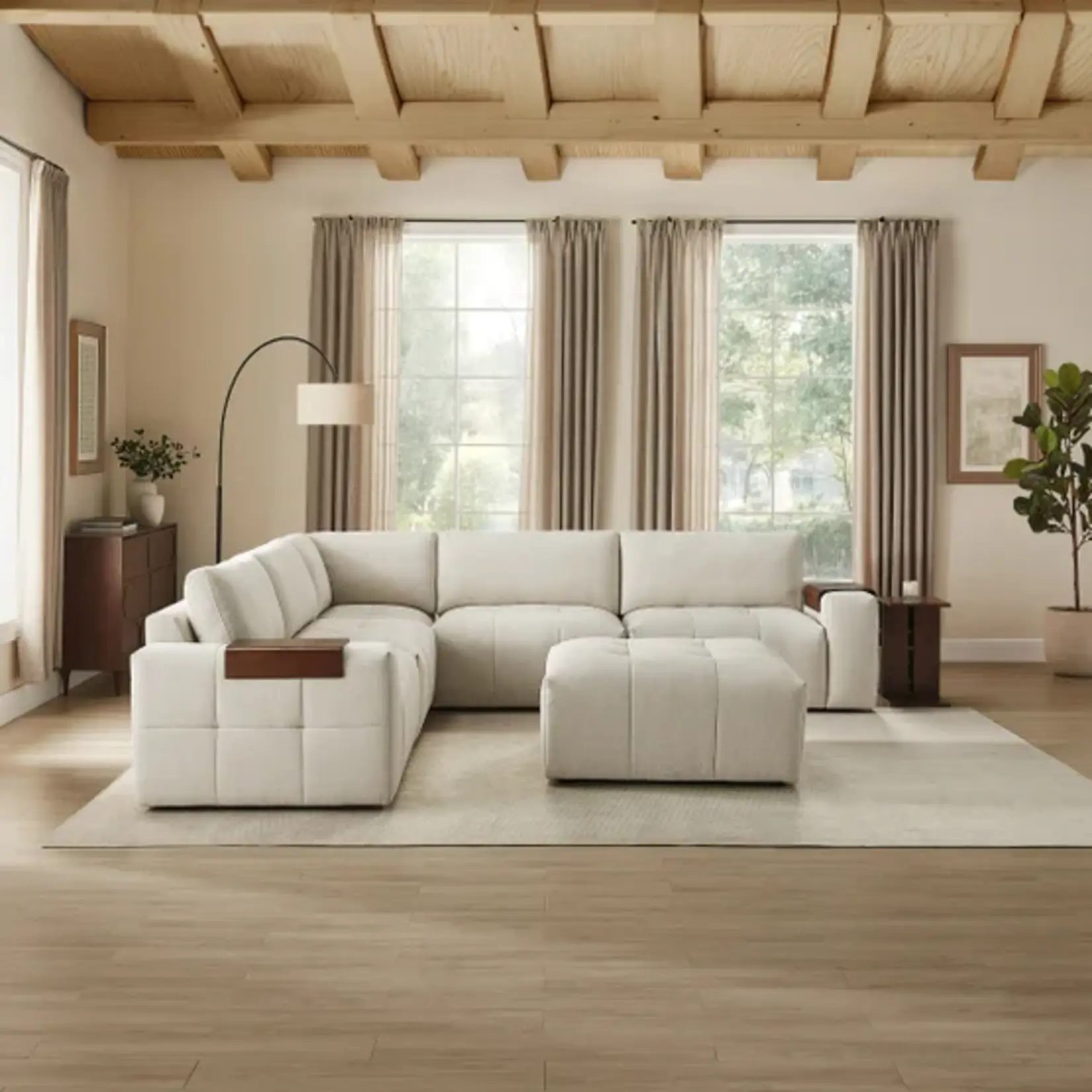 #1812612 - Paige 6-piece Modular Fabric Sectional