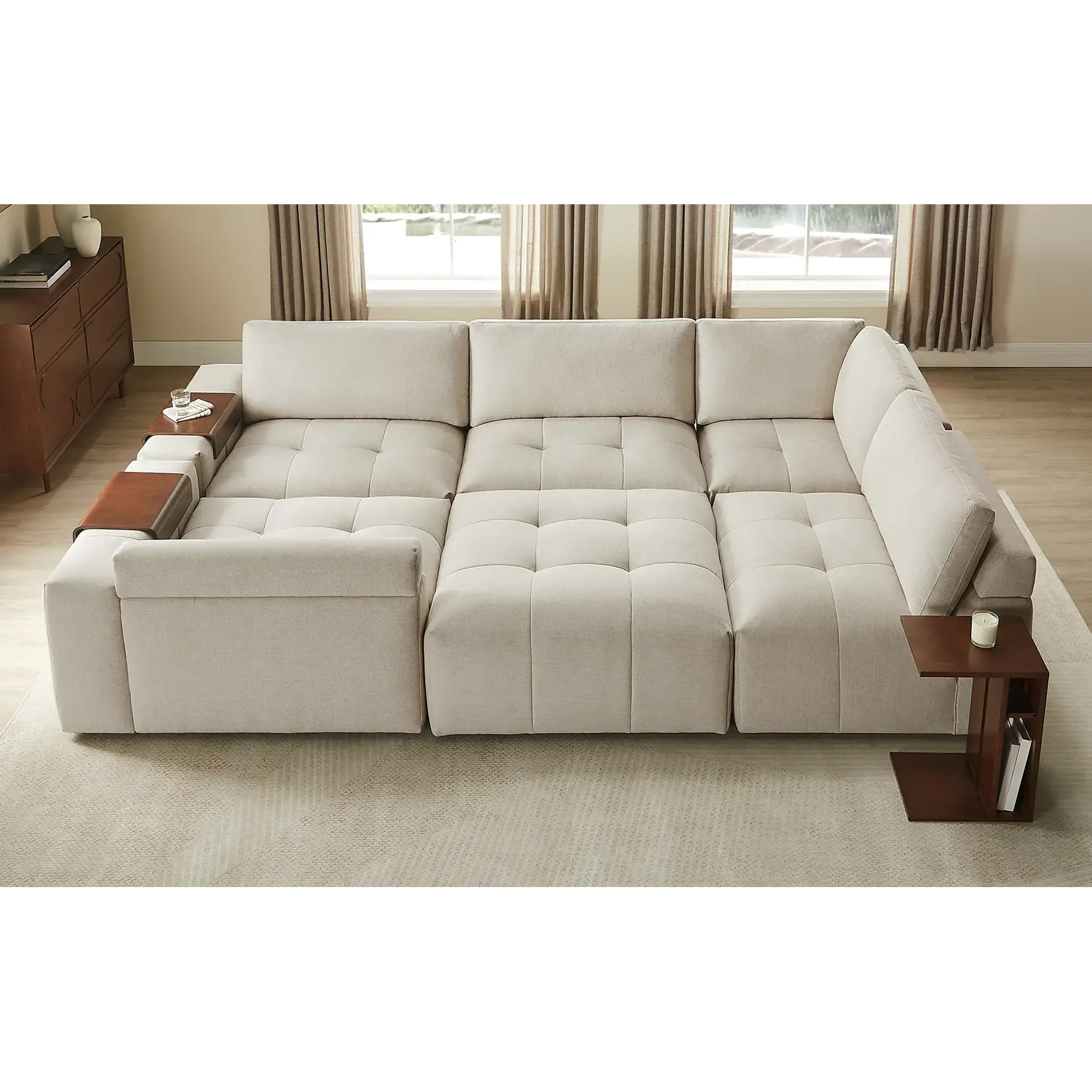 #1812612 - Paige 6-piece Modular Fabric Sectional