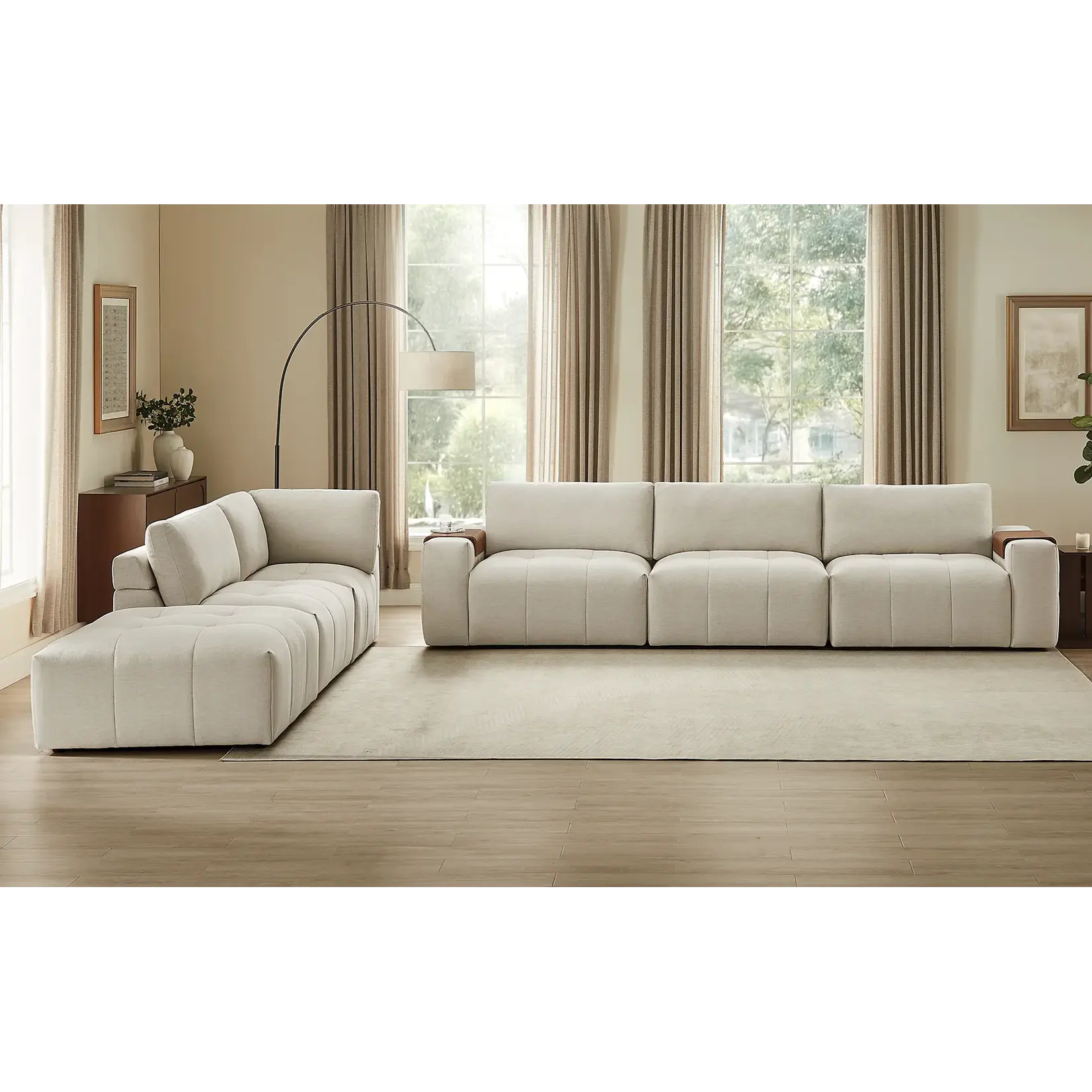 #1812612 - Paige 6-piece Modular Fabric Sectional