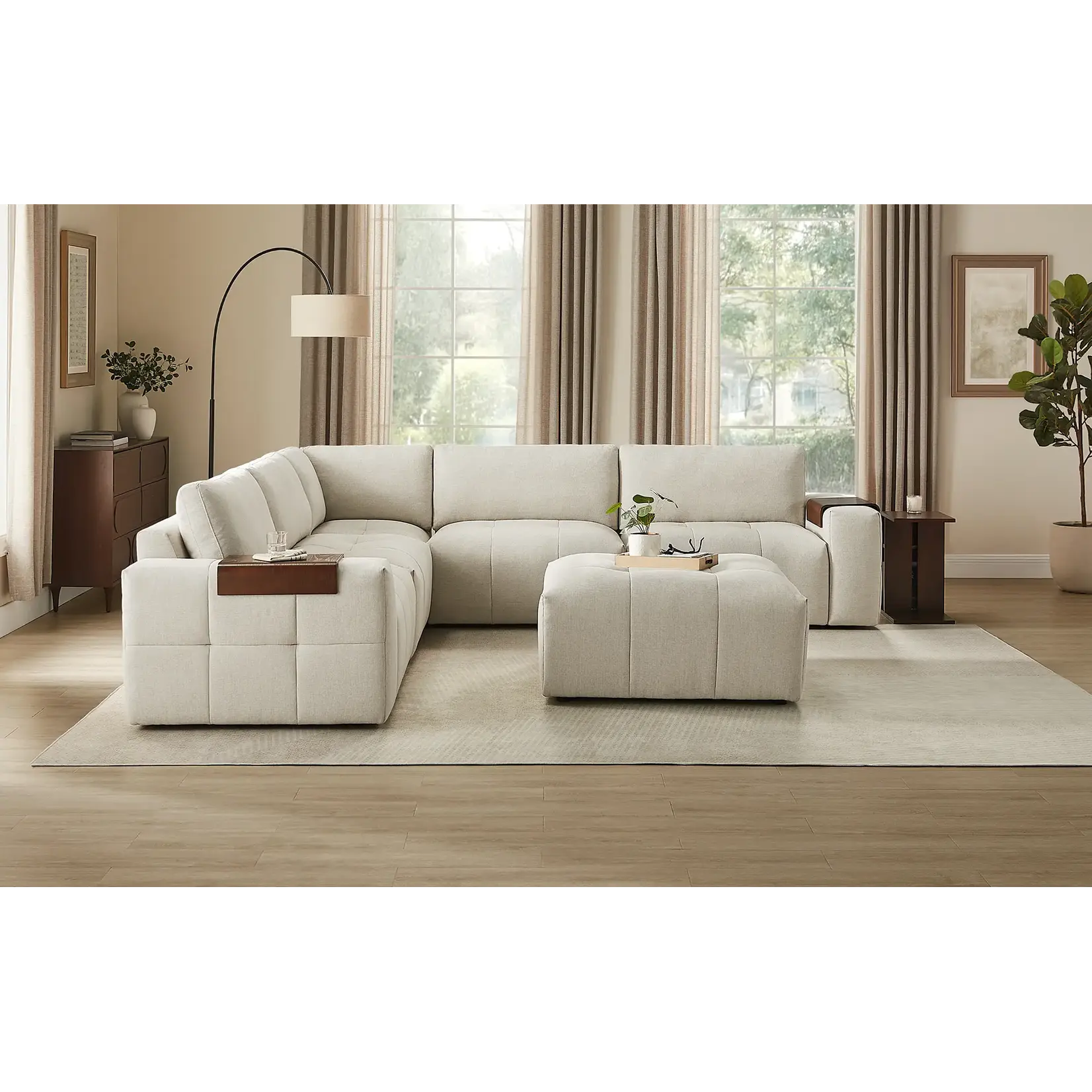 #1812612 - Paige 6-piece Modular Fabric Sectional