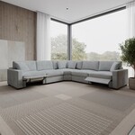 #1782869 - Thomasville Henredon Fabric Sectional With Power Footrests