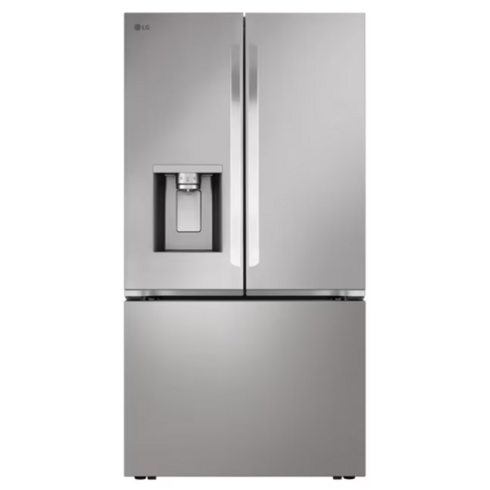 LG #LRRXC2606S - LG 26 cu. ft. Counter-Dept MAX™, French Door Refrigerator, with Craft Ice™