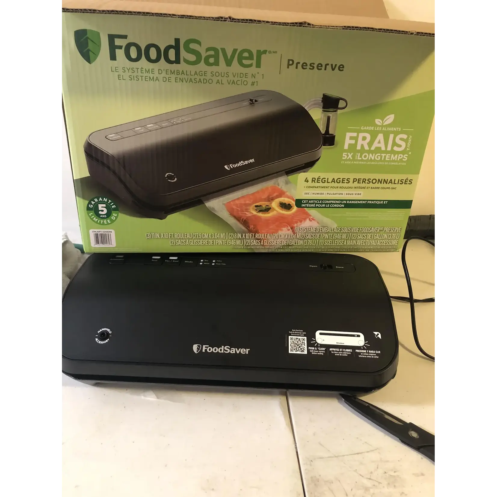 VS2280 FOODSAVER PRESERVE VACUUM SEALER