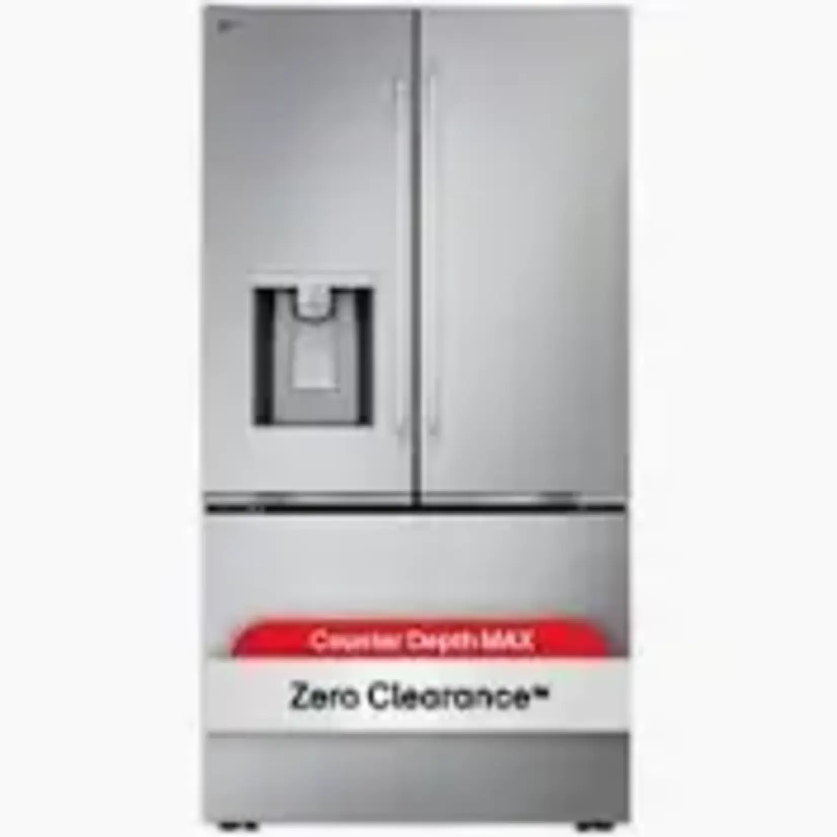 LG LF24Z6530S LG Counter-Depth Zero Clearance 23.7-cu ft 3 -Door Smart Compatible French Door Refrigerator with Dual Ice Maker with Water and Ice Dispenser ( PrintProof Stainless Steel ) ENERGY STAR Certified