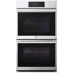 LG WDES9428F LG STUDIO 9.4 cu. ft. Smart InstaView® Electric Double Built-In Wall Oven with Air Fry & Steam Sous Vide