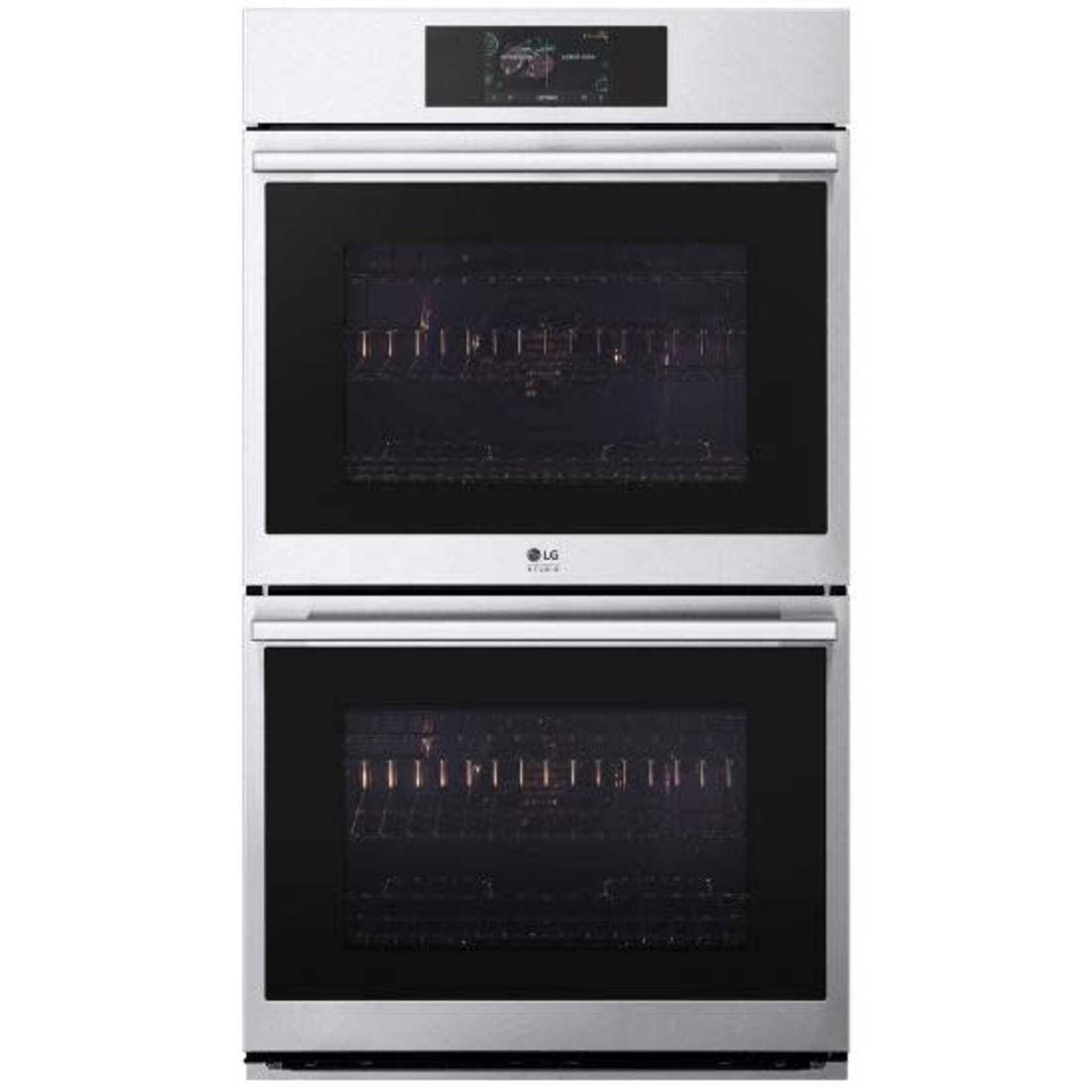LG WDES9428F LG STUDIO 9.4 cu. ft. Smart InstaView® Electric Double Built-In Wall Oven with Air Fry & Steam Sous Vide