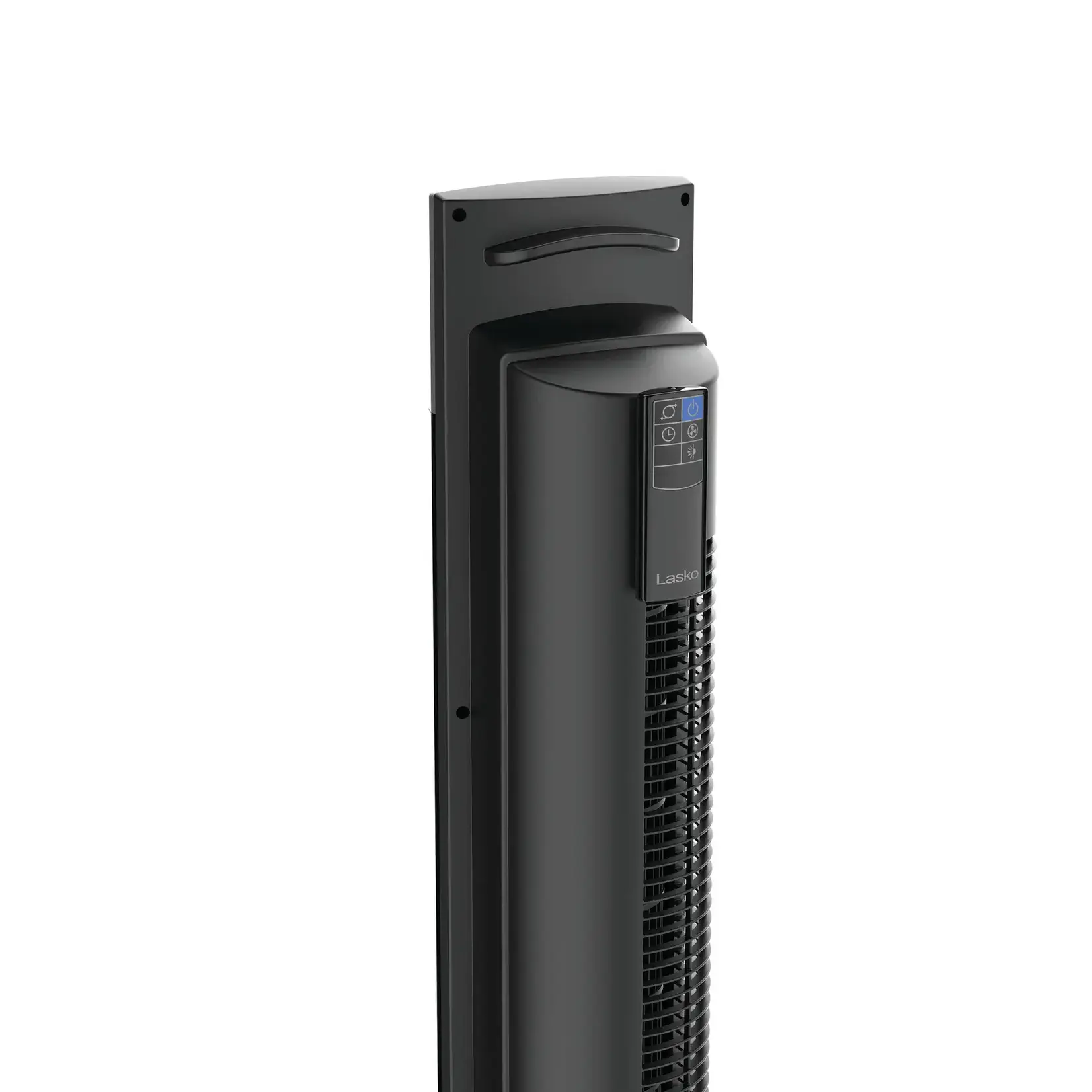 Lasko #T48335 - 48 in. Xtra Air 4-Speed Tower Fan in Black with Carry Handle, Oscillating, Remote Control, Nighttime Setting, Timer