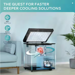 #MCF001-18BL - 1.8 cu. ft. Manual Defrost Chest Freezer with Removable Basket, Adjustable Thermostat for Garage/Basement/Dorm in Black