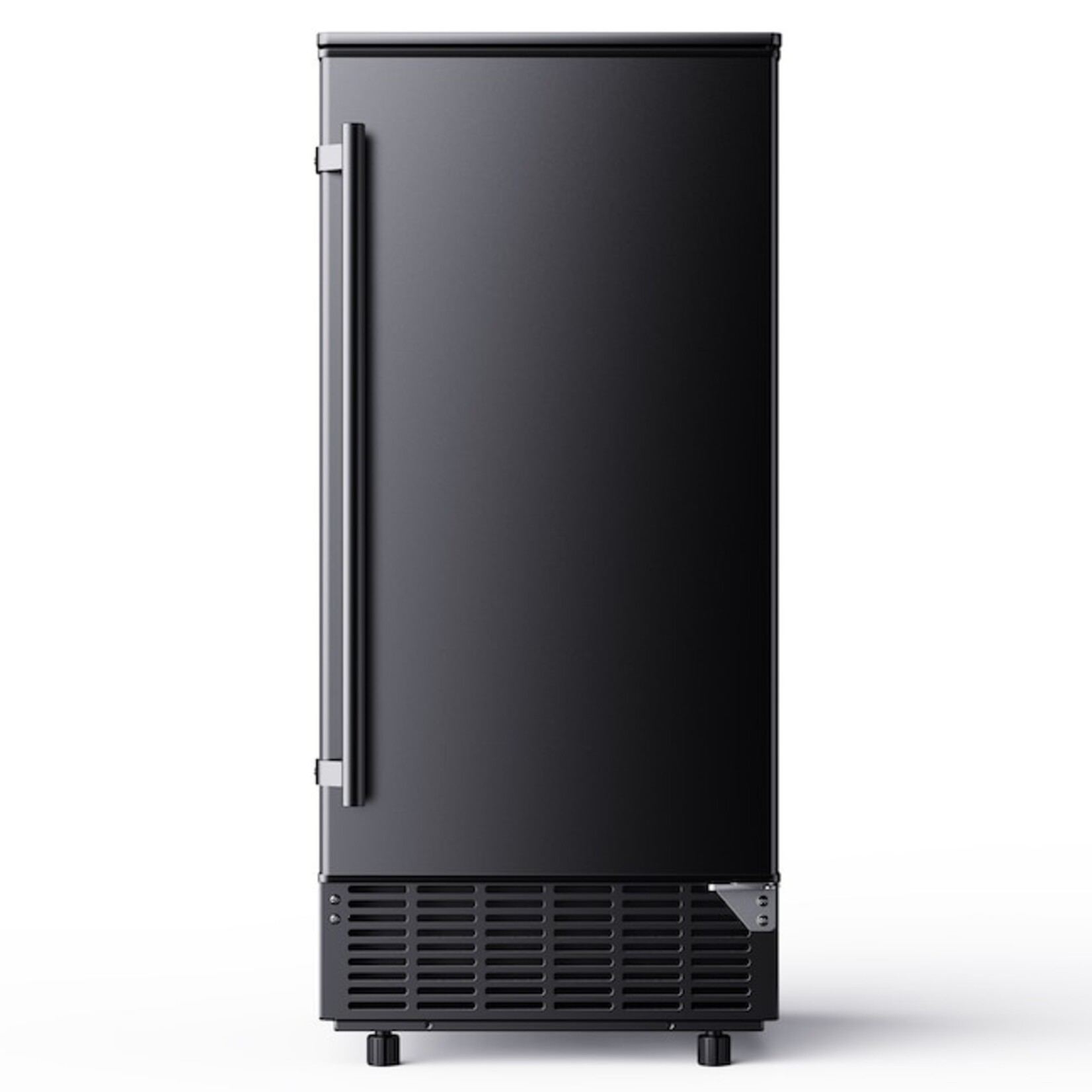 14.96 in. 80 lb./24H Undercounter/Freestanding Full Size Cubes Ice Maker in Sliver, 25 lb. Storage