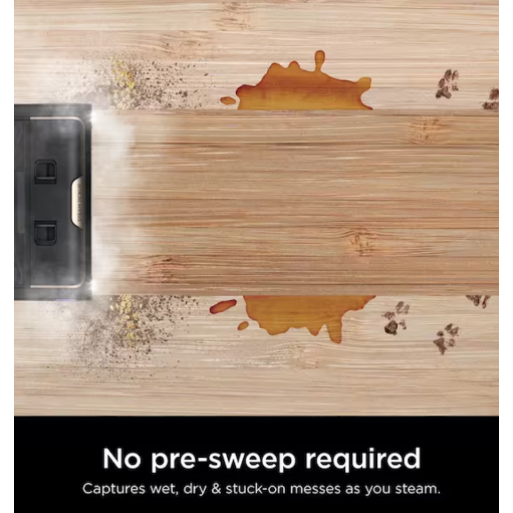 Shark #SD201 - Shark Steam Pickup 3-in-1 Corded Steam Mop for Hardwood, Tile, Stone and Laminate in Black with Storage Tray, Self Cleans