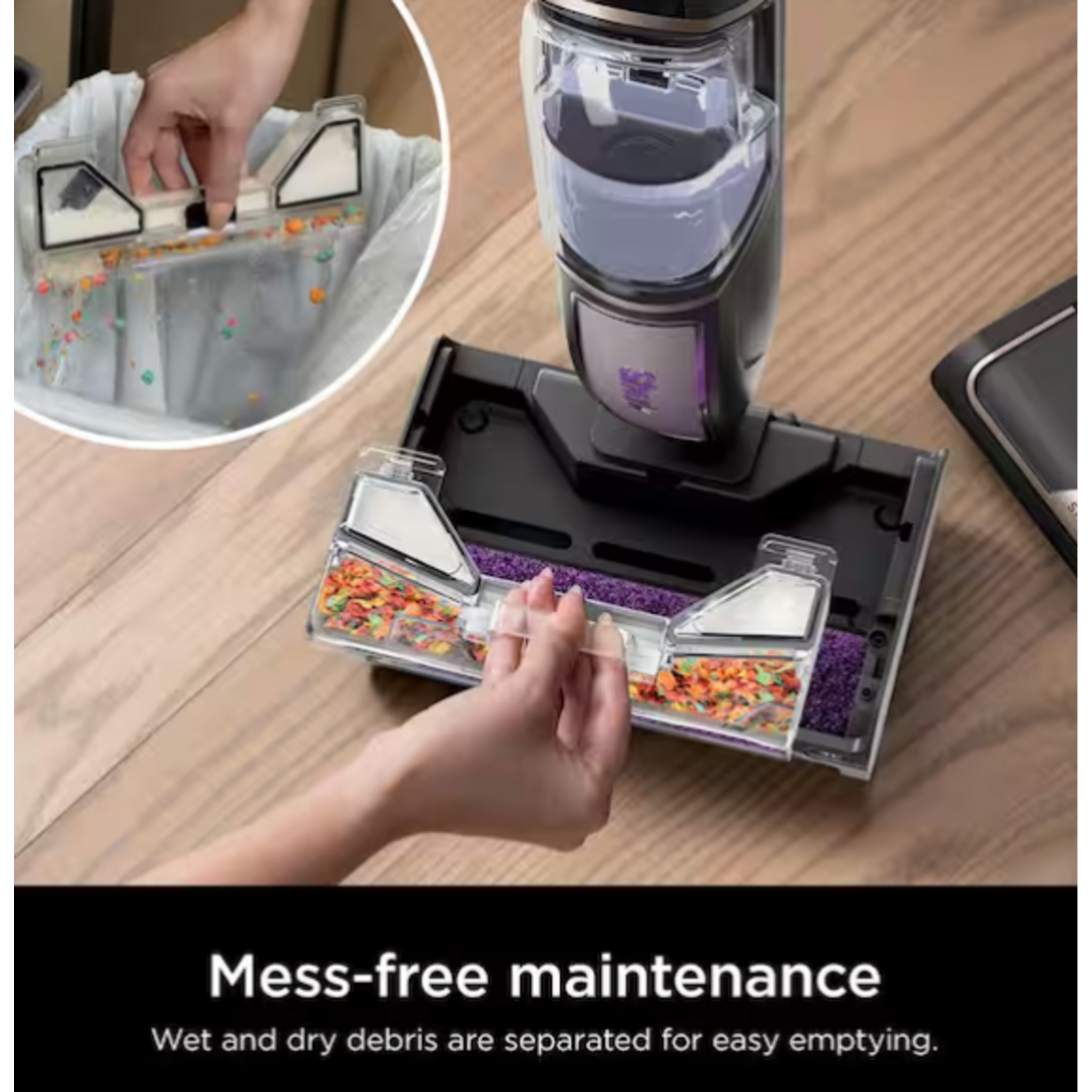 Shark #SD201 - Shark Steam Pickup 3-in-1 Corded Steam Mop for Hardwood, Tile, Stone and Laminate in Black with Storage Tray, Self Cleans