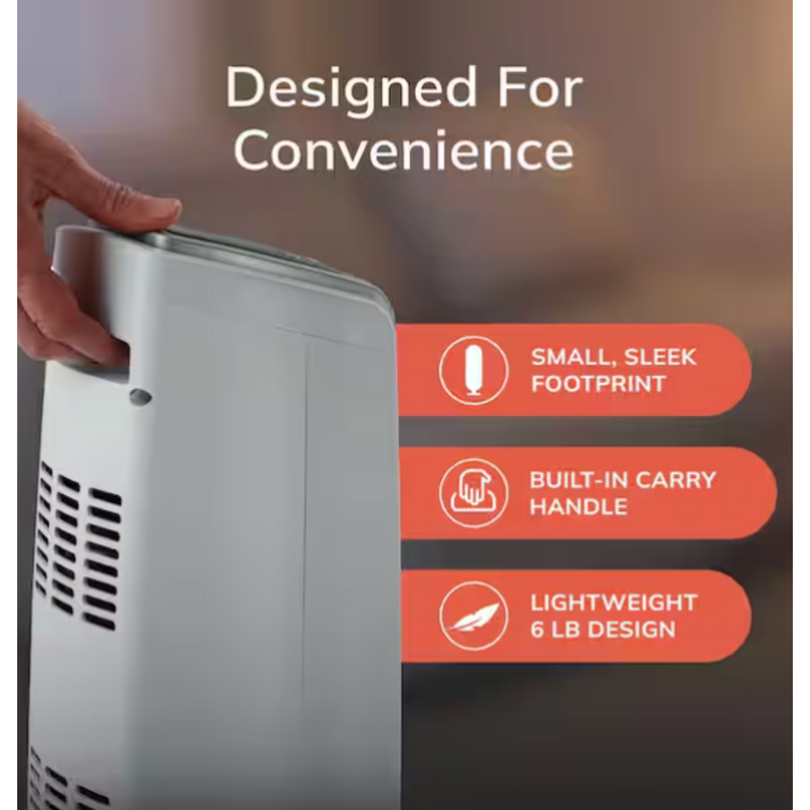 #5775 - Lasko Tower 23 in. 1500-Watt Electric Ceramic Oscillating Space Heater, White