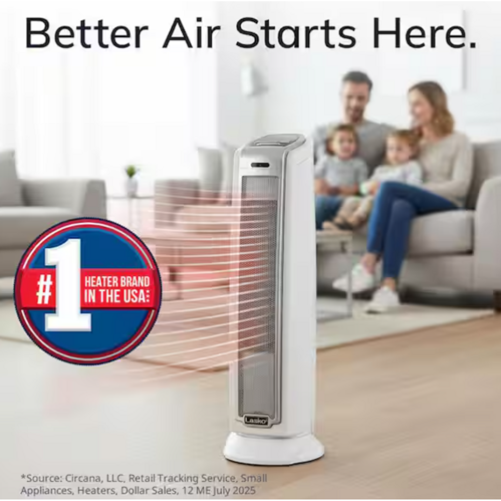 #5775 - Lasko Tower 23 in. 1500-Watt Electric Ceramic Oscillating Space Heater, White