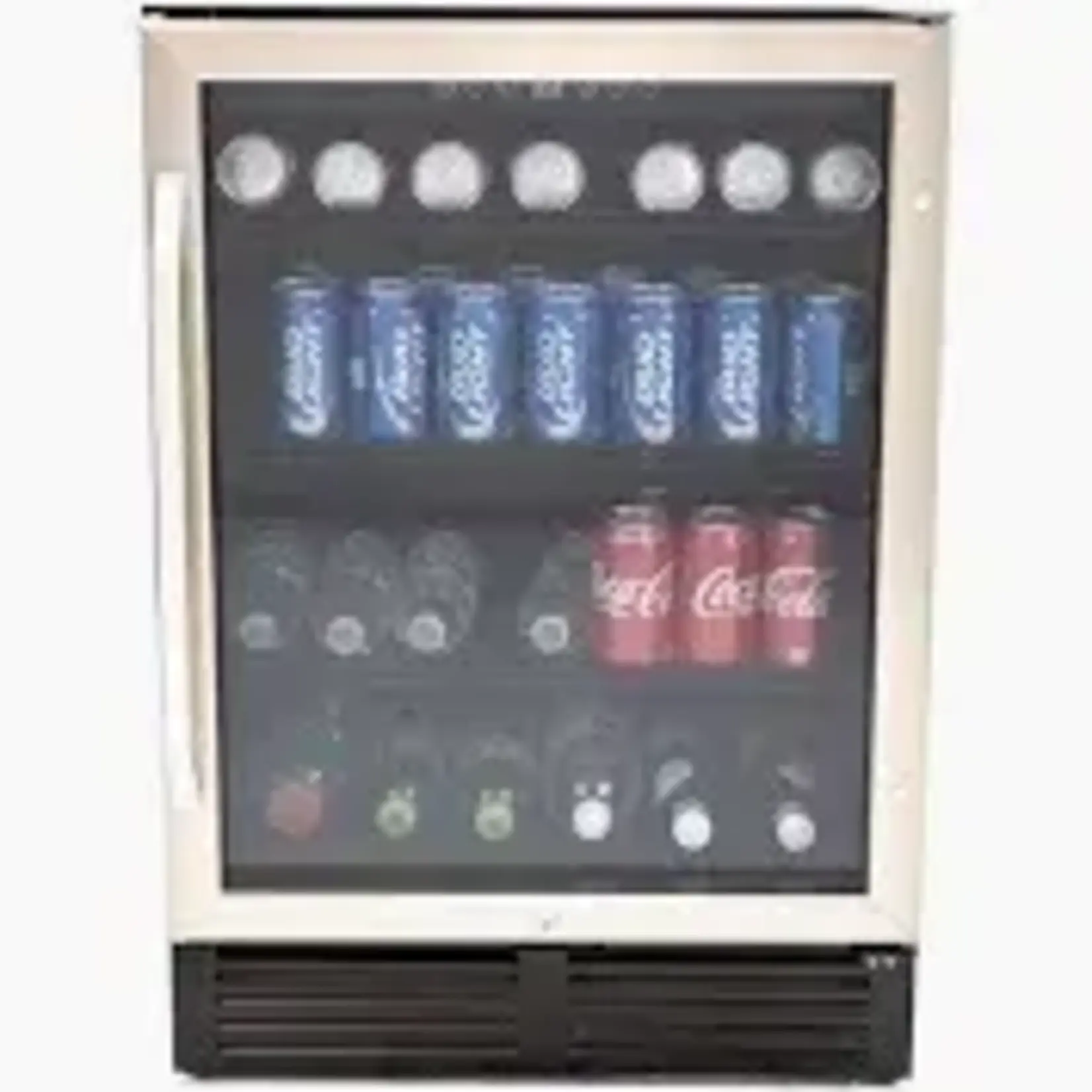 HOOURE YD150CB Hooure 23.4 in. Built-in/Freestanding Outdoor Beverage Center in Stainless Steel with Childproof Lock and Adjustable Shelves