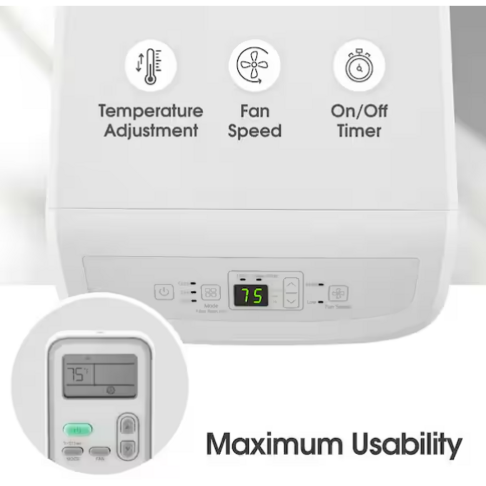 LG #LP0624WFR -  LG 6,000 (DOE) BTU 115-Volt Portable Air Conditioner Cools 250 Sq. Ft. with Dehumidifier and LCD Remote