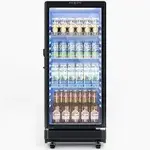 Euhomy 6 Cu.Ft. CDR002-6 Freestanding/Built-in Beverage Refrigerator in Black with LED Light/Safety Lock/3 Adjustable Racks