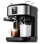 #CM5411C-UL - COWSAR 5 Cup Stainless Steel Semi-Automatic Espresso Machine, 20 Bar Latte Machine with Automatic Milk Frother