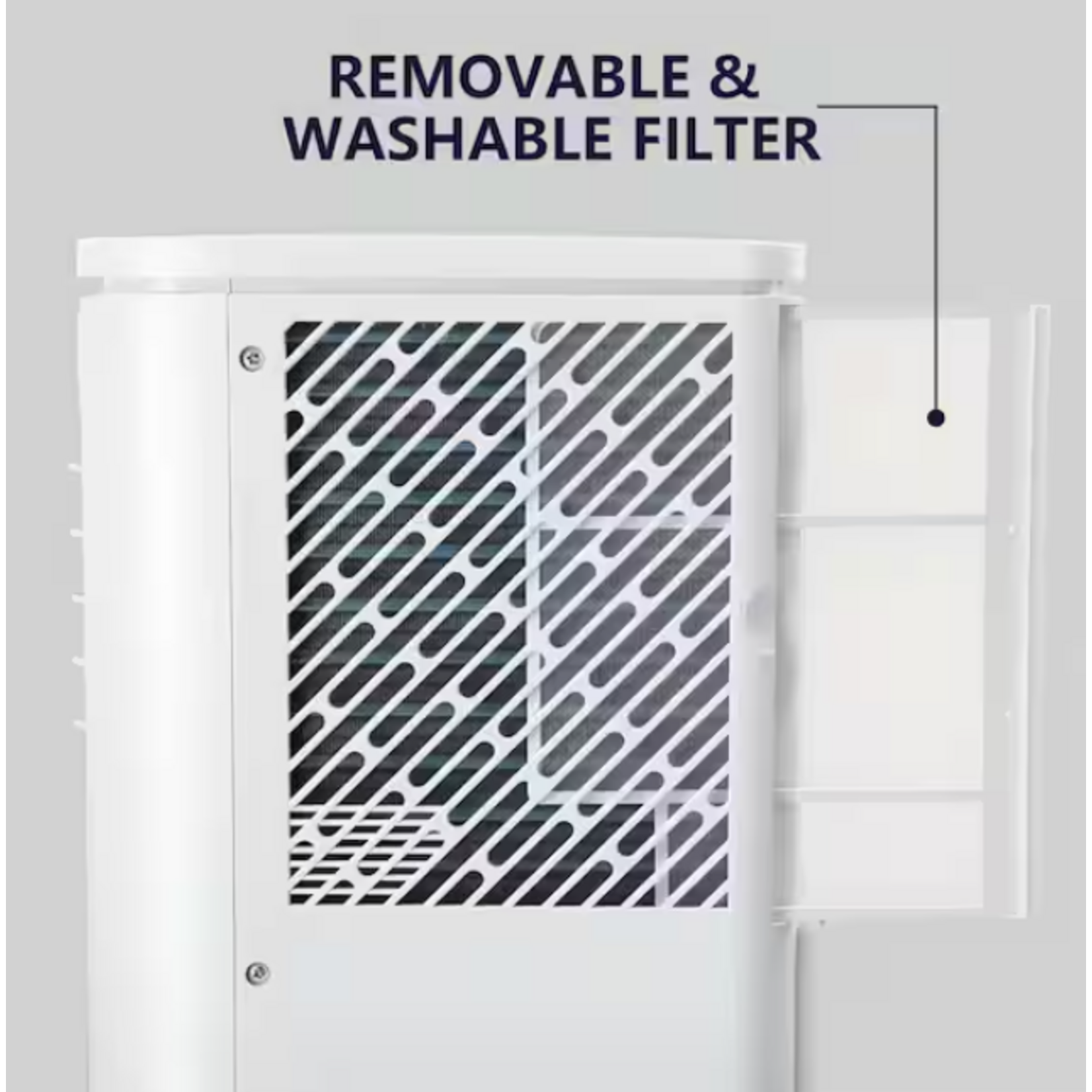 #NPL-05C/X1E-1 - COWSAR 5,000 BTU (SACC) Portable Air Conditioner Cools 270 Sq. Ft. with Dehumidifier, Remote and 24 Hours Timer in White