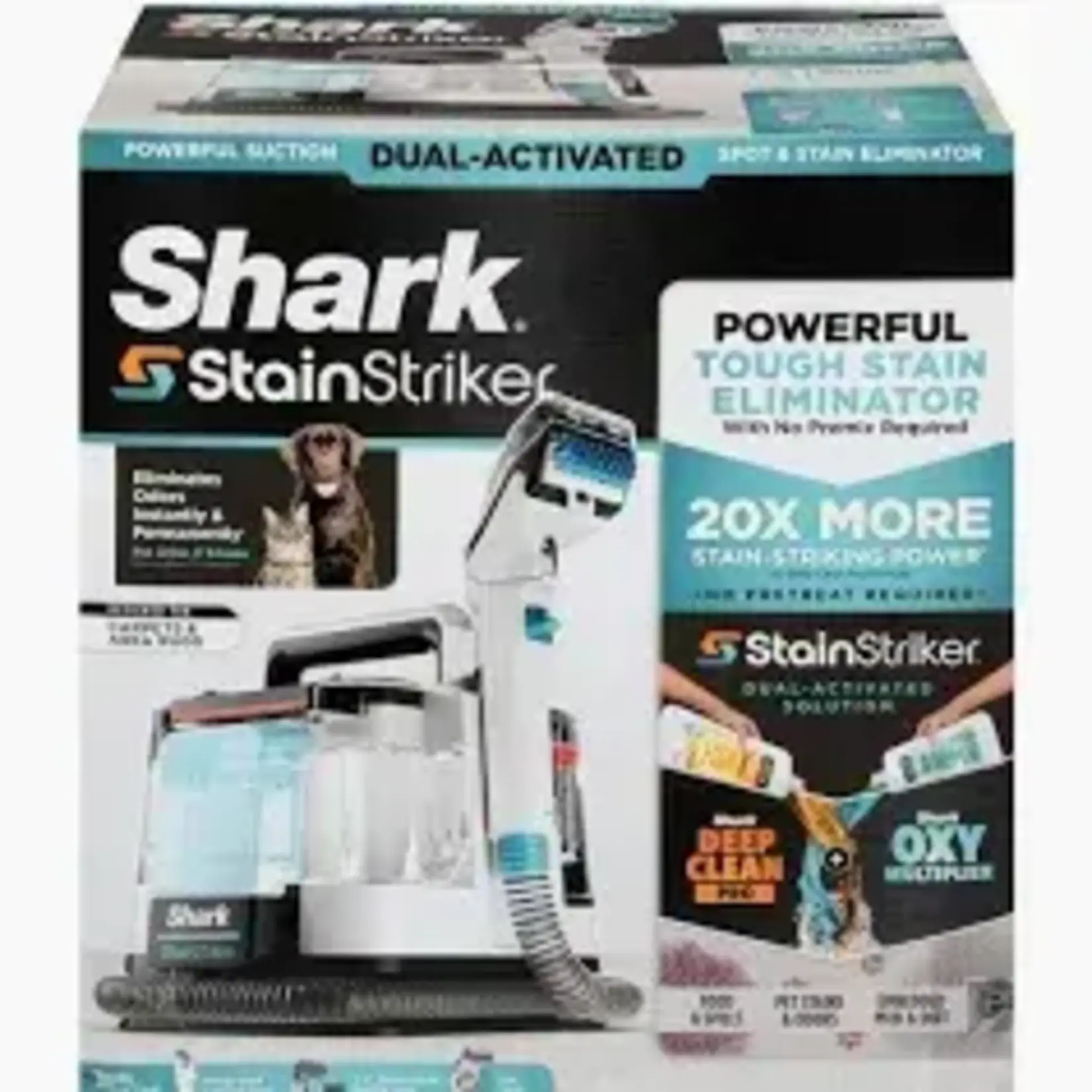 Shark Shark PX201 StainStriker Portable Carpet, Upholstery & Ar Rug Cleaner with Pet Mess Tool